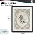 thumbnail image 4 of Stupell Industries Bohemian Watercolor Dinosaur Tropical Border Black Framed Print Under Glass, 13 x 16, by LSR Design Studio, 4 of 8