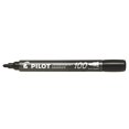thumbnail image 1 of Marqueur Permanent, Pilot 100, Embout, Noir, 12/pk, 1 of 1