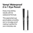 thumbnail image 2 of Delineador Pupa Milano ¡Vamp! Lápiz de ojos 2 en 1 a prueba de agua 400 Midnight Blue 0.12 oz, 2 of 5