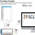 thumbnail image 3 of Lector de tarjetas de memoria ZOIOT 4in1 para iPhone Lightning USB-C, 3 of 7