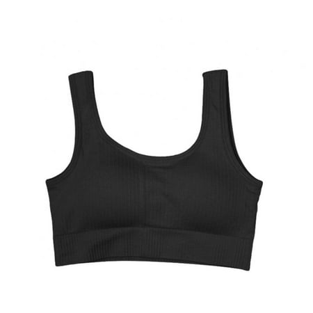 

Fitness Bra Sports Bra Yoga Bra Women Activewear Bra Seamless Padded Bra Shockproof Workout Bra Solid Ribbed Underwear Female Leisure Bra