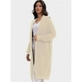 thumbnail image 2 of Women's Casual Long Cardigan Sweater - Open Front Lightweight Coat - Long Sleeve Knit Cover-Up, 2 of 6