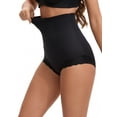 thumbnail image 4 of INSPIRE CHIC Women's Tummy Control Shapewear Panties High Waisted Body Shaper Panty Shaping Boyshorts Underwear S Black, 4 of 5