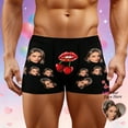thumbnail image 2 of KHONTS Custom for Men Boxer Short with Face Personalized Underwear for Boyfriend Husband Valentine's Birthday 01-Black XL, 2 of 8