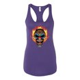 thumbnail image 2 of Flaming Laughing Fierce Clown | Womens Cars and Trucks Jersey Racerback Tank Top, Purple Rush, Large, 2 of 3