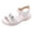White, variant on LNMQLPDBS Little Girls Sandals Hollow Out Design Bow Decoration Non-Slip Sole Sandals Comfort Breathable Open Toe Flower Girl Princess Dress Sandals Beach Shoes for Kids White 4.5-5 Years