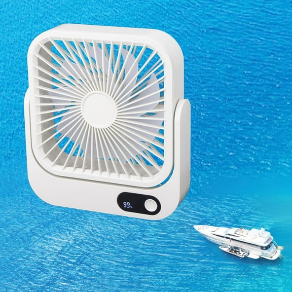 Cruise Fan, Cruise Ship Approved USB Fan, Magnetic Base, 6-10 Hour Battery, Five Speed Control