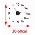 thumbnail image 3 of Reloj de pared 3D Relojes de acrílico grandes Pegatinas ración de Sunnimix Reloj creativo de pared 3D, 3 of 8