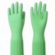 thumbnail image 3 of Long Waterproof Rubber Latex Gloves Reusable Garden or Kitchen Gloves 58cm Green, 3 of 5