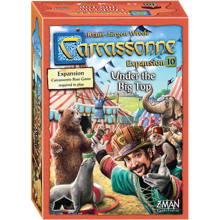 Carcassonne Expansion 10: Under the Big Top Strategy Board (Top 10 Best Open World Games)