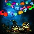 thumbnail image 5 of Vikakiooze Halloween Tree Halloween Ghost Eye LED String Light Battery Box Courtyard Party Horror Ghost House Decoration Ghost Eye Light String, 5 of 5