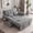 Gray, variant on Gewnee 58" Convertible Sofa Bed, Loveseat Sleeper Sofa with USB Ports, Side Table& 6-in-1 Adjustable Backrest, Pull Out Sofa with Pillows for Small Spaces,Chenille(Black)
