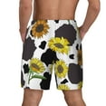 thumbnail image 4 of Daiia Sunflowers Country Mens Swim Trunks Swim Shorts Quick Dry Swim Shorts with Mesh Lining Pockets-Medium, 4 of 9