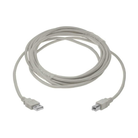 SF Cable 15 feet USB 2.0 A Male to B Male Cable - Off- White