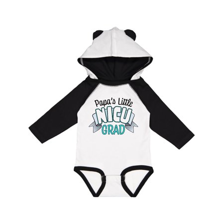 

Inktastic Papa s Little Nicu Grad in Blue with Banner Gift Baby Boy or Baby Girl Long Sleeve Bodysuit