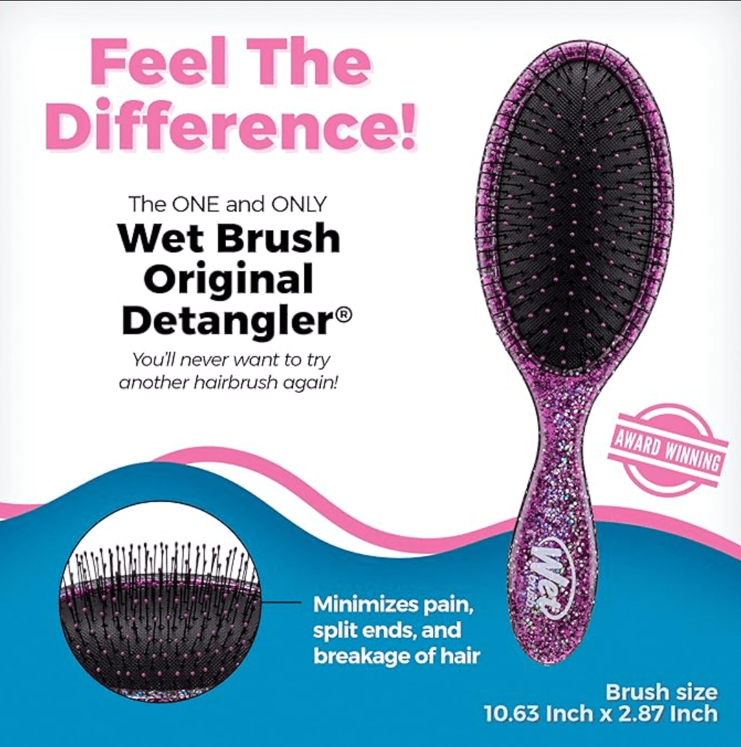 The Wet Brush Awestruck Original Detangler PURPLE SHIMMER