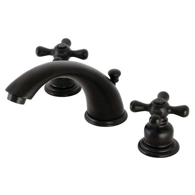 Kingston Brass KB960AX Victorian Widespread Bathroom Faucet, Matte Black