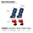 thumbnail image 2 of KLL American Flag Map Print Cool Socks Men's Women's Crew Socks Funny Crazy Novelty Stockings, 2 of 6
