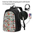 thumbnail image 2 of Yiaed Roses Mixed Zebra 1 Print Laptop Backpack,Business Travel Durable Laptops Backpack with USB Charging Port,Water Resistant College Computer Bag, 2 of 5
