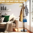 thumbnail image 6 of XXLYY Coat Stands For Entryway, Wood Coat Rack Freestanding With 14 Hooks, Adjustable Height Coat Rack Stand for Office Bedroom Living Room To Hang Clothes Hat Bag, 6 of 7