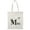 Natural, variant on Smartprints Letter M Upper Lower Case Nature Tote Bag - Image by Shutterstock, One Size Cotton Canvas Tote Bag