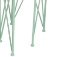 thumbnail image 4 of Mito 3pc Nesting Plant Stand Table, Brown Wood, X Cross Green Metal, 4 of 5