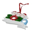 thumbnail image 3 of Vaidha Personalized Family Ornament 2024 Christmas With Face Masks Hand Sanitized, 3 of 3