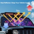 thumbnail image 4 of Uorisanigo Purple Butterfly Windshield Sun Shade Sun Visor Heat Shield for 2018-2024 2025 Jeep Wrangler JL / 2020-2024 Jeep Gladiator JT Accessories Keep Vehicle Cool, 4 of 7
