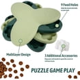 thumbnail image 2 of Juguetes de rompecabezas para perros para perros grandes inteligentes: para dispensar terapia, alimentación lenta, estimulación mental como regalo para perros pequeños, medianos y grandes (verde) JAMW Sencillez, 2 of 5