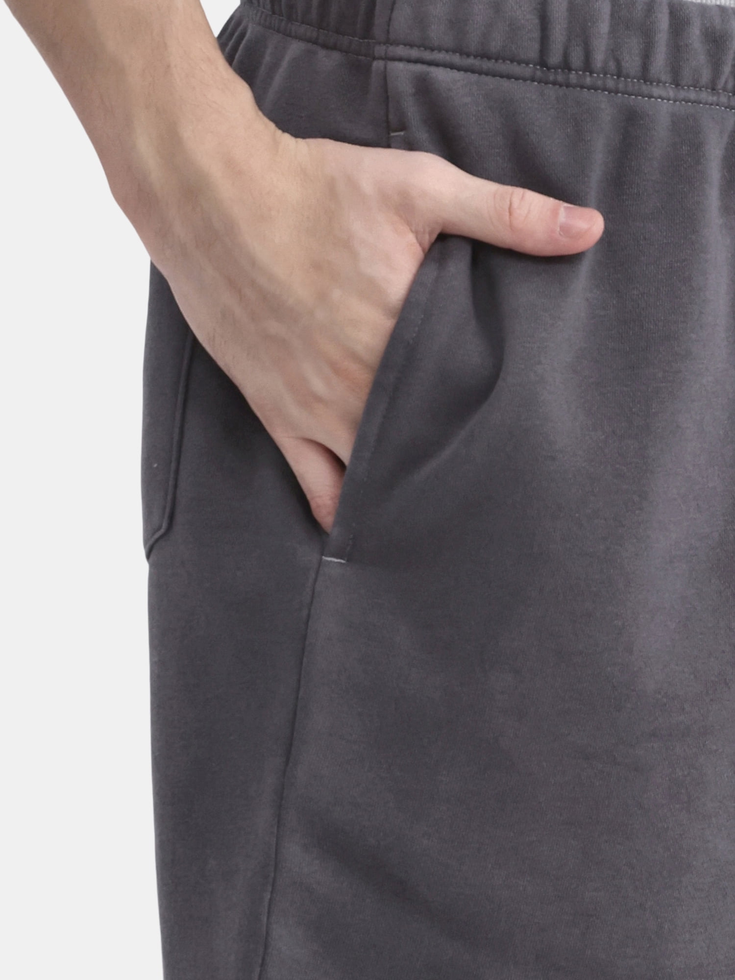 No Boundaries Soft Fleece Jogger Shorts, 6" Inseam, Men's and Big Men's