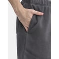 thumbnail image 3 of No Boundaries Soft Fleece Jogger Shorts, 6" Inseam, Men's and Big Men's, 3 of 5