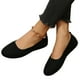 thumbnail image 1 of Zapatos Planos Malla para Mujer Likrtyny Verano Punta Redonda Negro 37, 1 of 9
