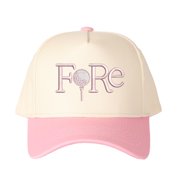 FoRe Embroidered Patchwork Trucker Cap | Adjustable Unisex Snapback, Golf Essential