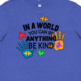 thumbnail image 4 of Inktastic In a World You Can Be Anything Be Kind Autism Awareness Youth T-Shirt, 4 of 5