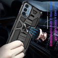 thumbnail image 5 of for OnePlus Nord 1+Nord N200 5G Magnetic Phone Case Corner Guard Built In Kickstand Hybrid Slim Bumper Shock Cover with Tempered Glass, 5 of 7
