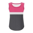 thumbnail image 5 of WMTBSRSW Girls Summer T Shirts Casual Sleeveless Crewneck Raglan Tops Color Block Loose Casual Blouse Tee Dancewear 5-14 Years, 5 of 6