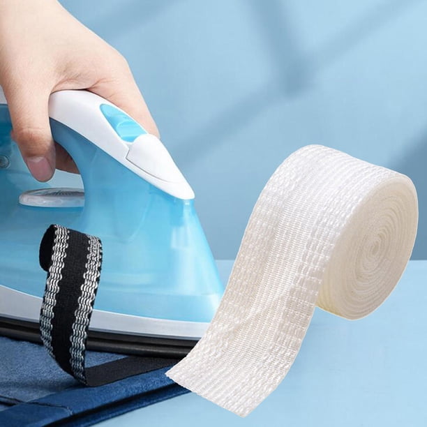 1 rollo de 11 mPants borde acortar adhesivo pantalón pasta bucal planchado costura cinta tela blanco Hugo Pasta de boca para pantalones
