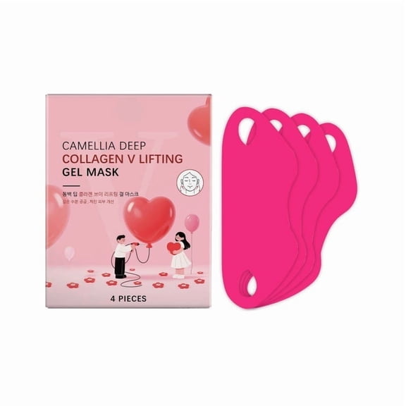 Camellia Deep Collagen V Lifting Gel Mask, 30min Hydrogel Mask, Quick Hydration, Firming&Pore Minimizing, For sensitive skin, Micro molecule collagen, Facial Mask