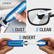 Peeps Replacement Pads - Portable Eyeglass Lens Cleaner Kit - Streak-Free Carbon Microfiber Cleaning Tool for Glasses & Sunglasses - For use with Peeps Lens Cleaner