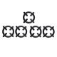 thumbnail image 5 of Kitchen Stove Bracket 5 Pcs Black Iron Gas Stove Racks Suitable For Cooking Family Gatherings Extra Strong, 5 of 5