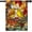 Goldfinches, variant on Stained Glass Pumpkin Fall Garden Flag Autumn flags 28x40 Double Sided Large Thanksgiving House Flag Sunflower Yard Flags for Outside Seasonal Decorations