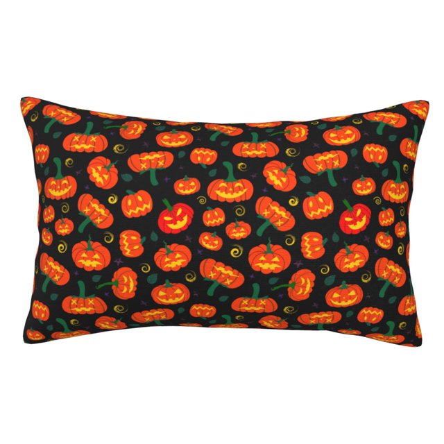 Easygdp Pumpkin Fallen Leaves for Soft Pillow Case Pillow Protectors,Perfect for Sleeping (Pillow Core Not Included)-20"x30"