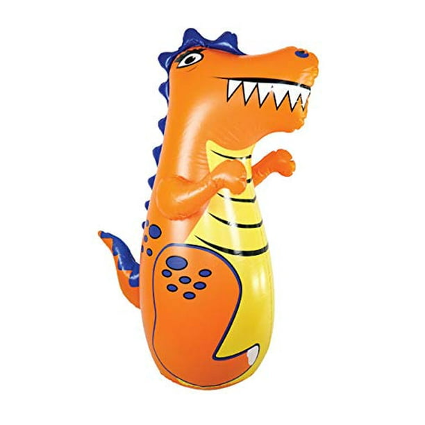 J&A's Inflatable Dudes Dinosaur (Rex) 47 Inches Bop Bag Kids
