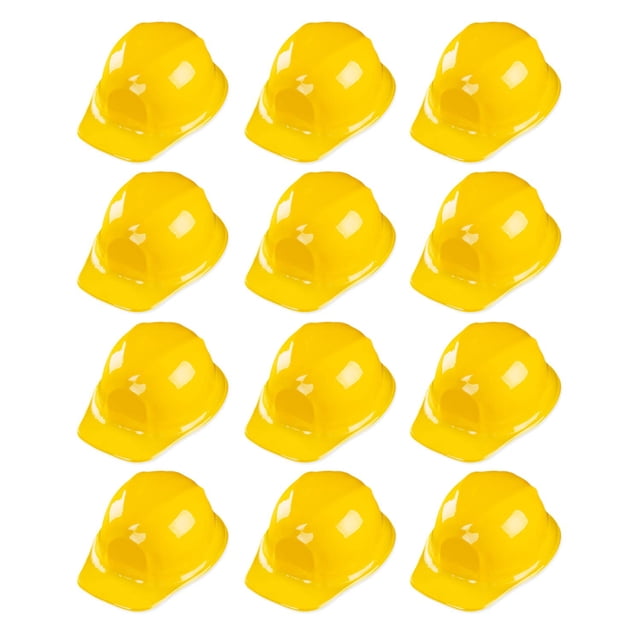 Casco de construcción Super Z Outlet de plástico amarillo x12