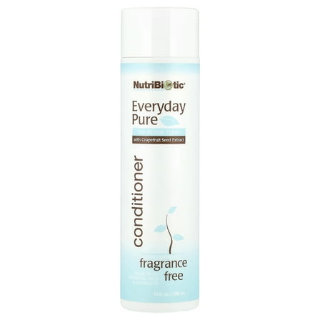 NutriBiotic Everyday Pure Conditioner, For All Hair Types, Fragrance Free, 10 fl oz (296 ml)