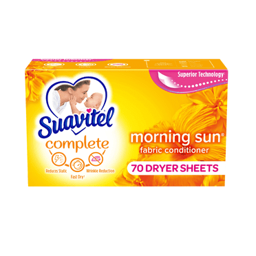 Suavitel Complete Dryer Sheets, Fabric Conditioner, Morning Sun, 70 SheetsSuavitel