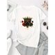 thumbnail image 2 of Camiseta Básica para Mujer Verano TranspirableElegant Style, Women's Casual Crown of Spades Graphic T-Shirt - Stylish Round Neck Short Sleeve, Comfortable Polyester Blend, Perfect for Summer Fashion, 2 of 7