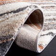 thumbnail image 5 of SAFAVIEH Cyrus Lesleigh Abstract Shag Area Rug, Gray/Rust, 5'5" x 7'6", 5 of 11