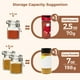 thumbnail image 3 of Frascos de vidrio ComSaf de 120 ml con tapa, juego de 6 tarros herméticos para especias, 3 of 9