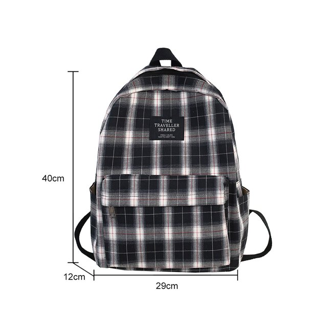 Mochilas escolares informales para niñas, mochila con estampado de cereza de gran capacidad, con cremallera, para libros de viaje, Kawaii, para exterioresBlackEstados Unidos Fivean unisex